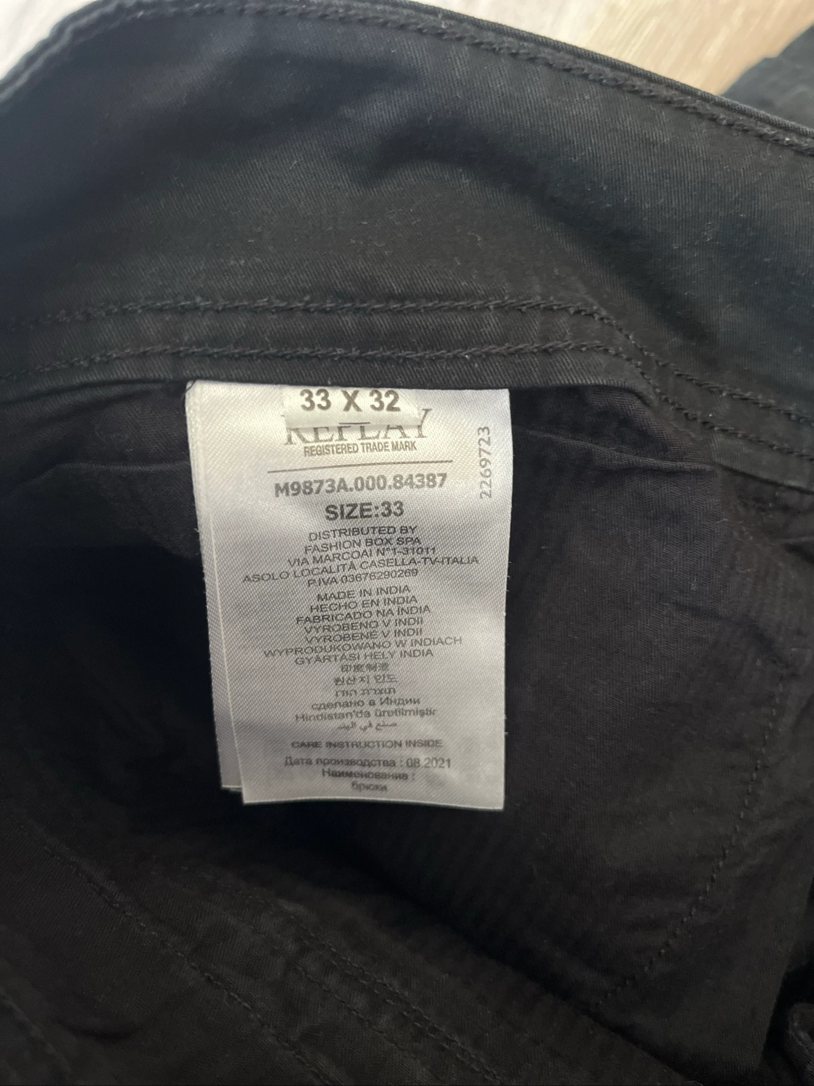 Replay Cargo Pants Black W33 Utility Tactical Workwear Vintage Streetwear – photo 7
